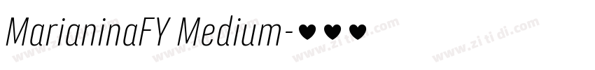MarianinaFY Medium字体转换